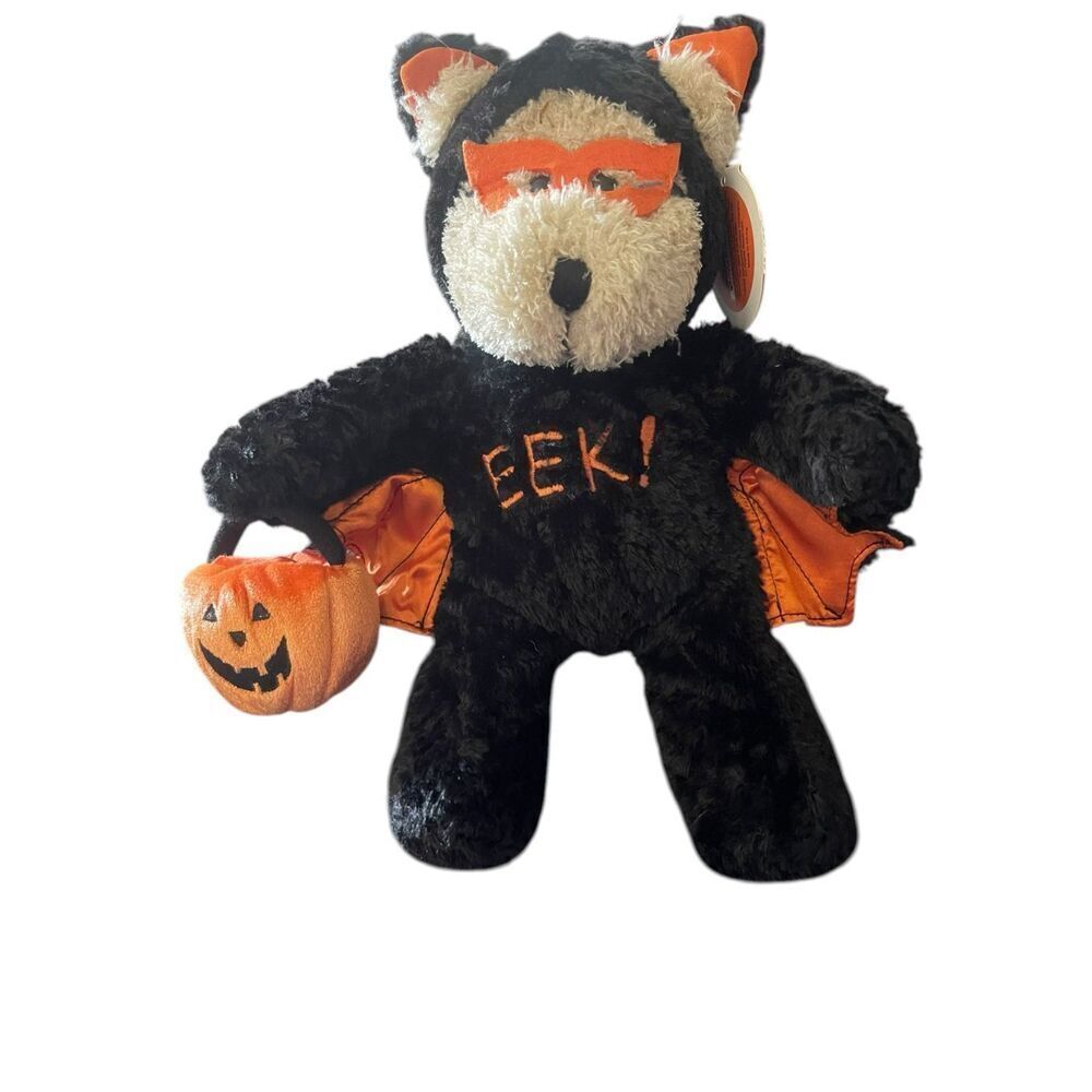 New Starbucks 27th Edition Bearista Halloween EEK Bear 2003 Stuffed Plush Doll